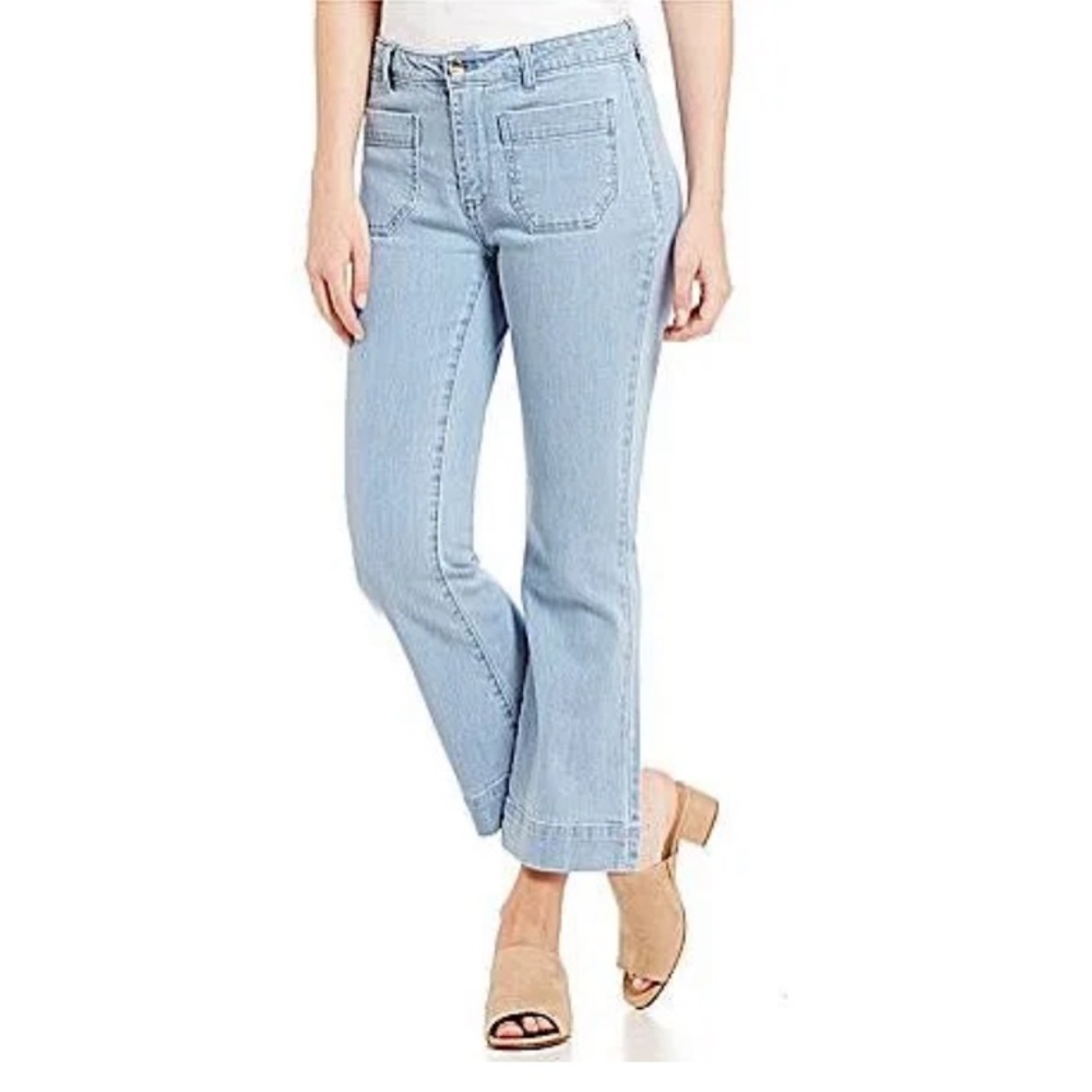 H by Halston Cropped Flare Jeans